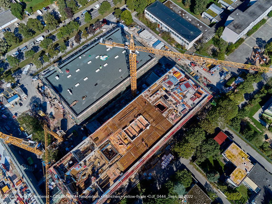 02.09.2022 - Baustelle zur Grundschule am KMR in Neuperlach